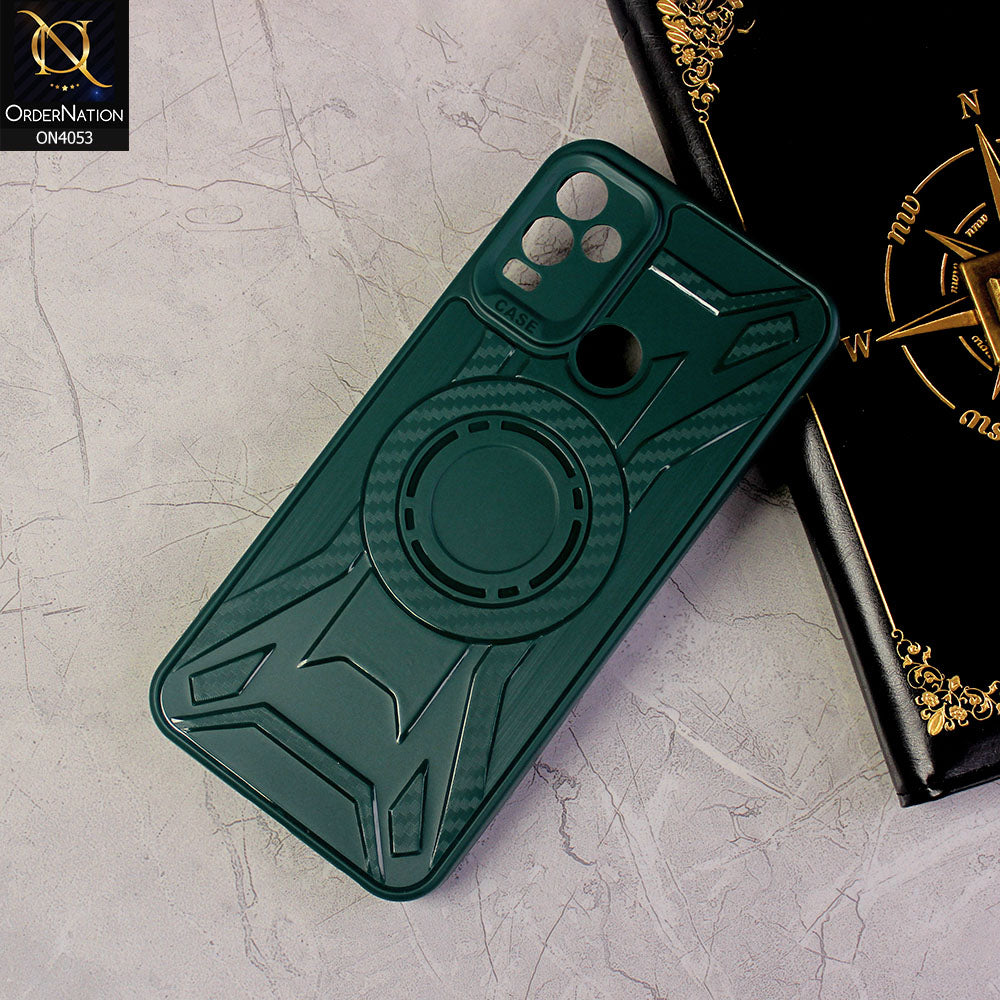 Sparx Neo 7 Cover - Green - Shockproof Soft Silicon Case With Camera Bumper Protection Case