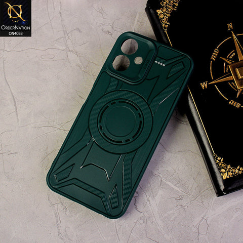 Sparx Neo 7 Plus Cover - Green - Shockproof Soft Silicon Case With Camera Bumper Protection Case