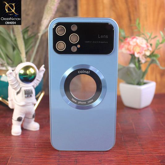 iPhone 12 Pro Max - Sierra Blue - New Luxury Camera Lens Shockproof Magsafe Soft Case