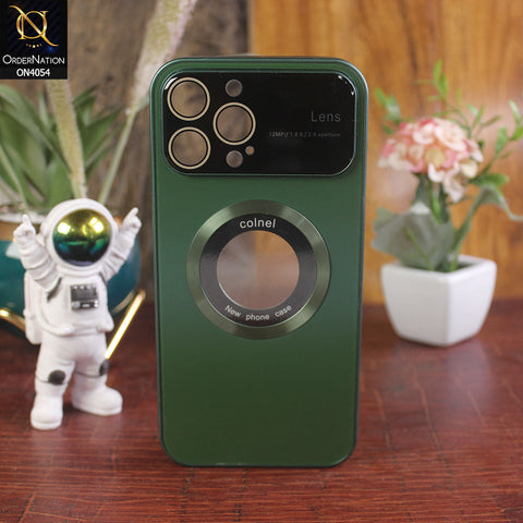 iPhone 13 Pro Max - Cangling Green - New Luxury Camera Lens Shockproof Magsafe Soft Case