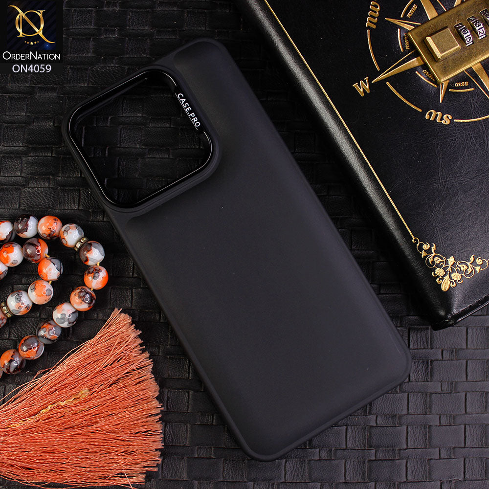Xiaomi Redmi 12C - Black - New Soft Slicone Fashion Case With Fancy Camera Ring