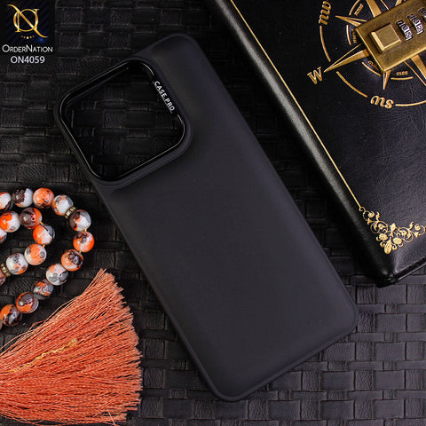 Xiaomi Redmi 12C - Black - New Soft Slicone Fashion Case With Fancy Camera Ring