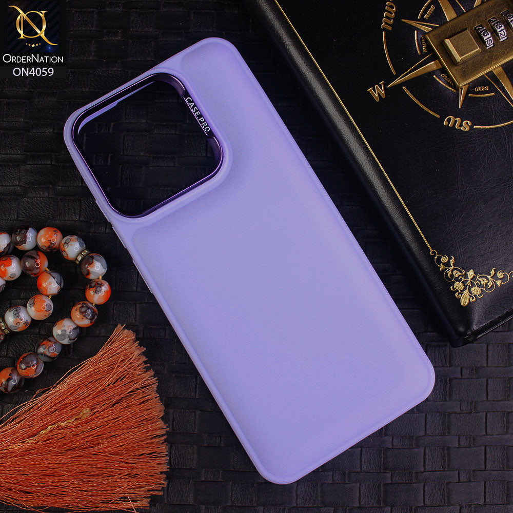 Xiaomi Redmi 12C - Light Purple - New Soft Slicone Fashion Case With Fancy Camera Ring
