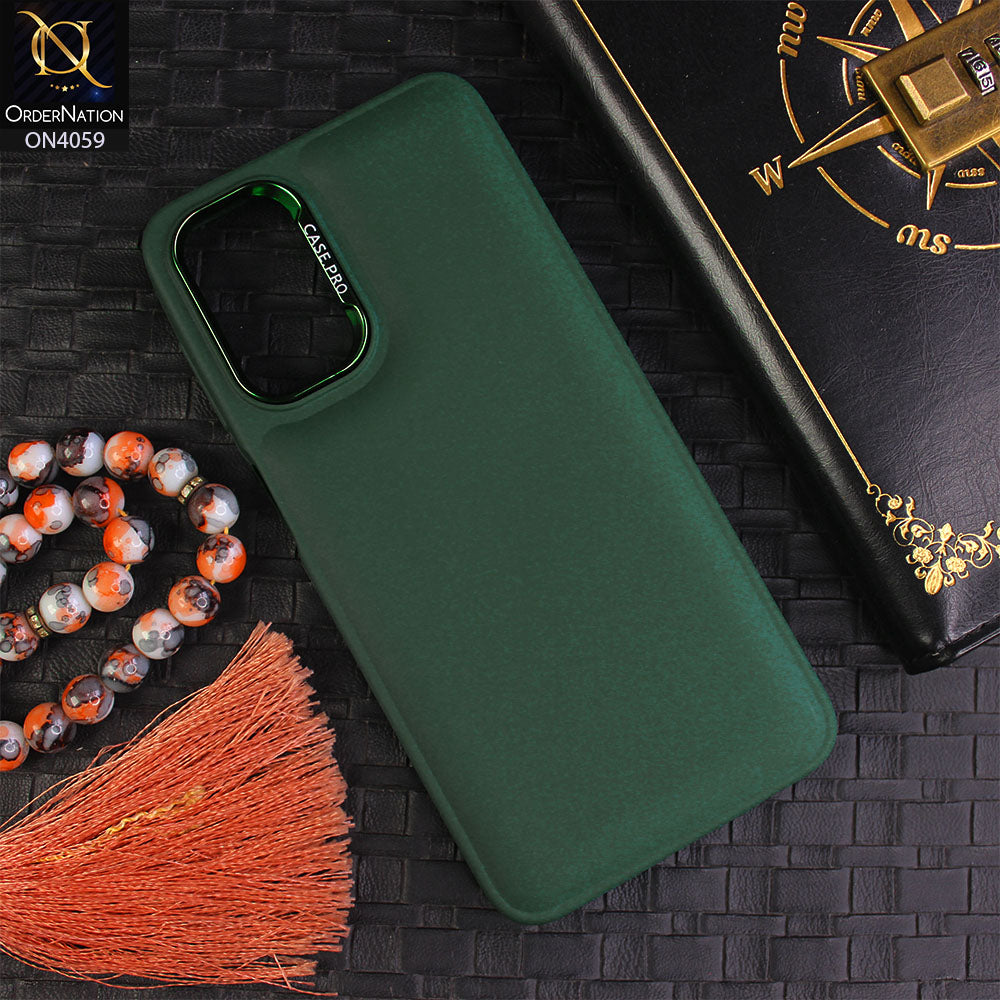 Samsung Galaxy A04s - Green - New Soft Slicone Fashion Case With Fancy Camera Ring