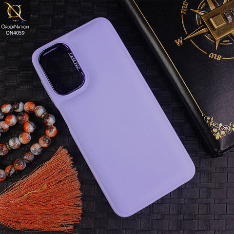 Samsung Galaxy A04s - Light Purple - New Soft Slicone Fashion Case With Fancy Camera Ring