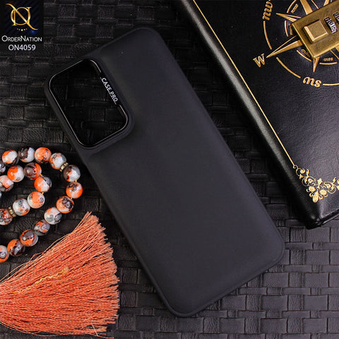 Samsung Galaxy A14 - Black - New Soft Slicone Fashion Case With Fancy Camera Ring