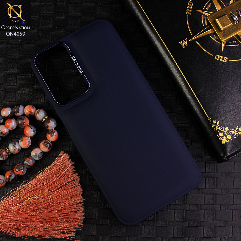 Samsung Galaxy A14 5G - Blue - New Soft Slicone Fashion Case With Fancy Camera Ring