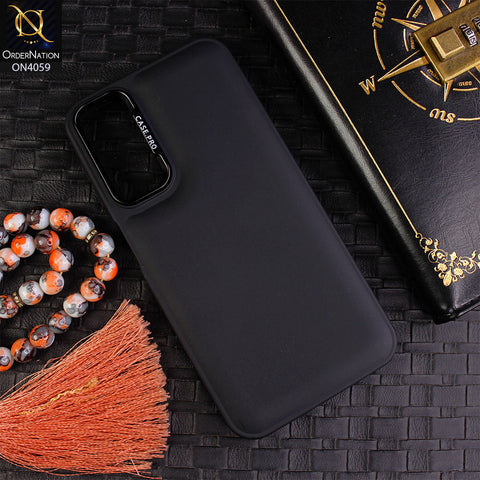 Samsung Galaxy A24 4G - Black - New Soft Slicone Fashion Case With Fancy Camera Ring