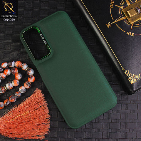 Samsung Galaxy A24 4G - Green - New Soft Slicone Fashion Case With Fancy Camera Ring