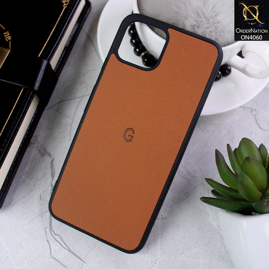 Google Pixel 4 - Brown - New Soft Borders Dotted Rubber Case