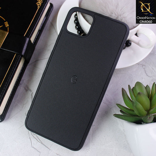 Google Pixel 4 XL - Black - New Soft Borders Dotted Rubber Case