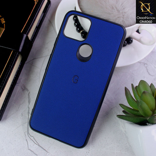 Google Pixel 5 - Blue - New Soft Borders Dotted Rubber Case