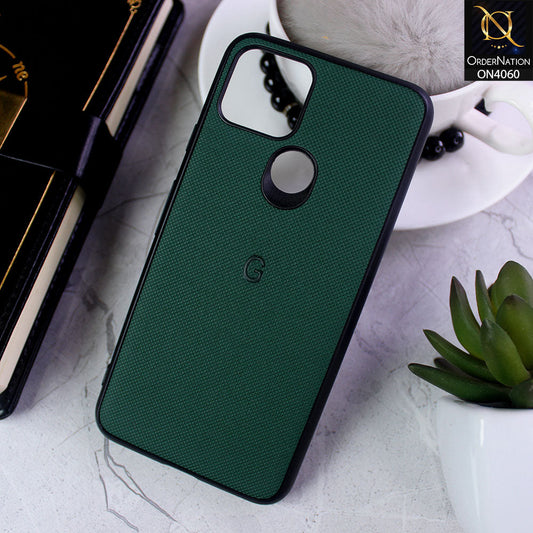Google Pixel 5 - Green - New Soft Borders Dotted Rubber Case