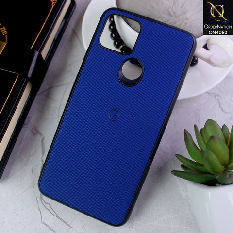Google Pixel 4a 5G - Blue - New Soft Borders Dotted Rubber Case