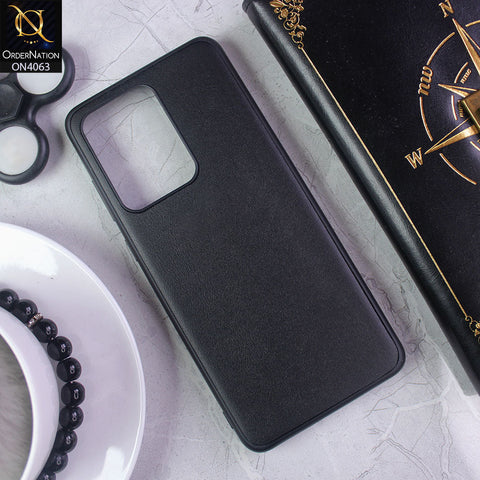 Samsung Galaxy S20 Ultra - Black - Luxury Elegant Style Leather Soft Case With Camera Bumper Protection