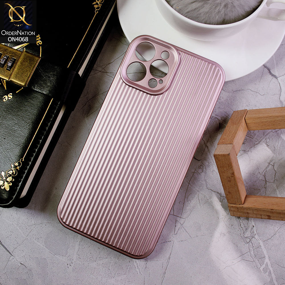 iPhone 12 Pro Max Cover - Light Pink - New Stylish Soft Silicon Camera Protection Creative Case