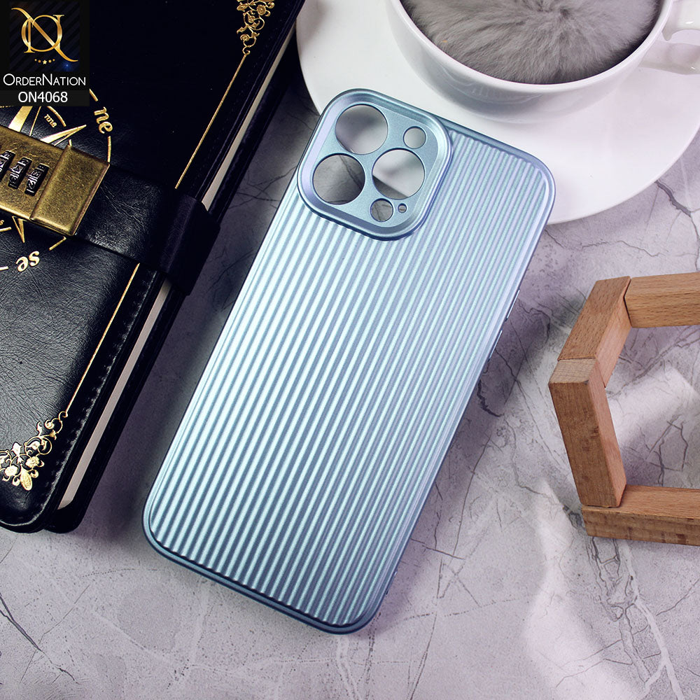 iPhone 13 Pro Max Cover - Sky Blue - New Stylish Soft Silicon Camera Protection Creative Case