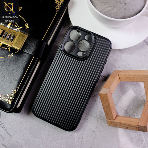 iPhone 15 Pro Cover - Black - New Stylish Soft Silicon Camera Protection Creative Case