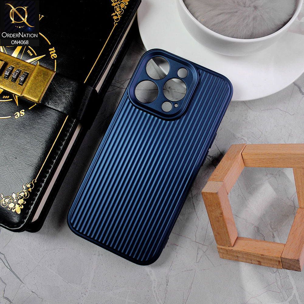 iPhone 15 Pro Cover - Blue - New Stylish Soft Silicon Camera Protection Creative Case