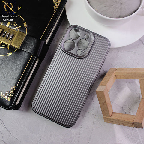 iPhone 15 Pro Cover - Gray - New Stylish Soft Silicon Camera Protection Creative Case