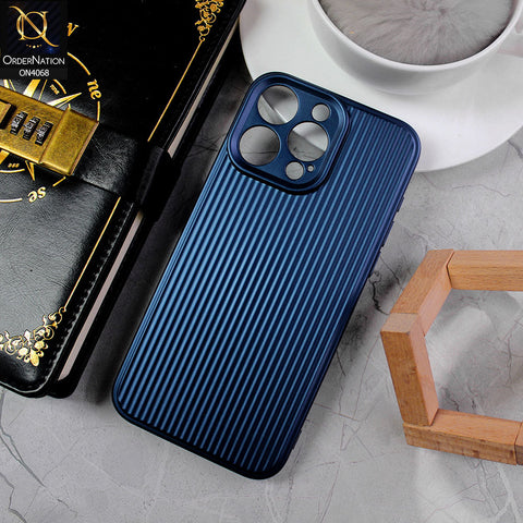 iPhone 15 Pro Max Cover - Blue - New Stylish Soft Silicon Camera Protection Creative Case