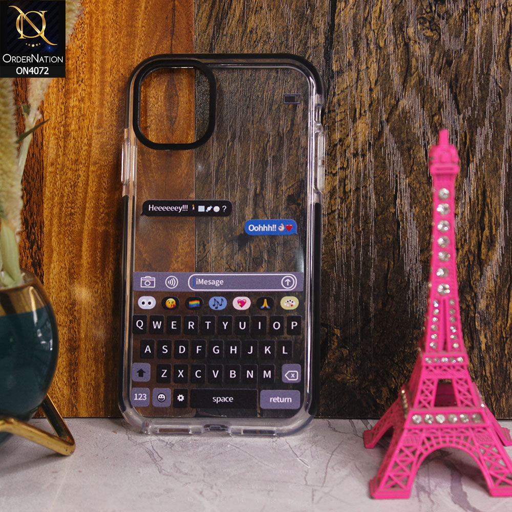 iPhone 11 - Transparent - New High Quality Text Message Impact Soft TPU Case