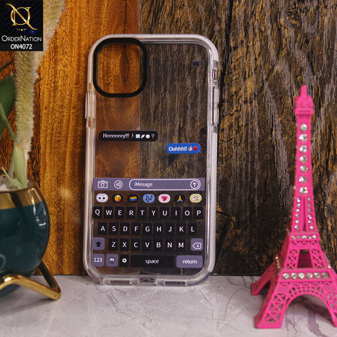 iPhone 11 - White - New High Quality Text Message Impact Soft TPU Case