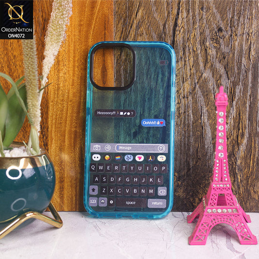 iPhone 13 Pro Max - Sky Blue - New High Quality Text Message Impact Soft TPU Case