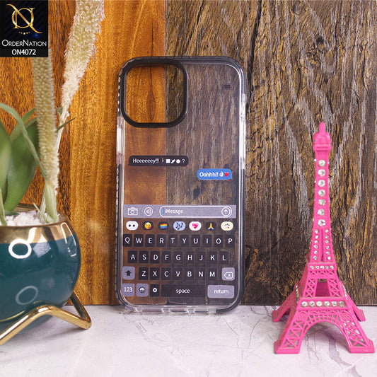 iPhone 13 Pro Max - Transparent - New High Quality Text Message Impact Soft TPU Case