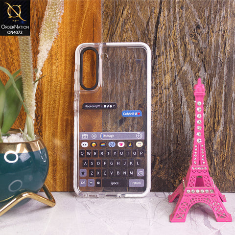 Samsung Galaxy S21 FE 5G - White - New High Quality Text Message Impact Soft TPU Case