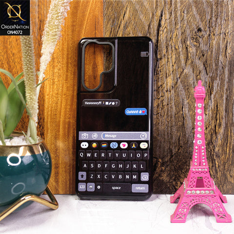 Samsung Galaxy S21 Ultra 5G - Black - New High Quality Text Message Impact Soft TPU Case