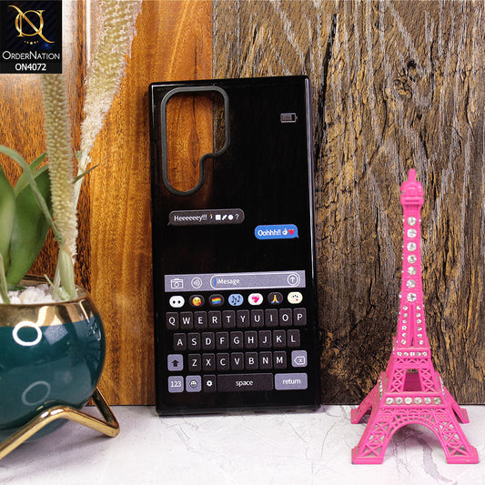 Samsung Galaxy S22 Ultra 5G - Black - New High Quality Text Message Impact Soft TPU Case