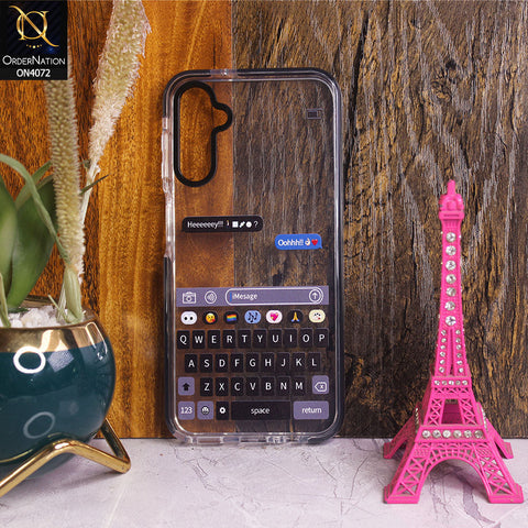 Samsung Galaxy A14 - Transparent - New High Quality Text Message Impact Soft TPU Case