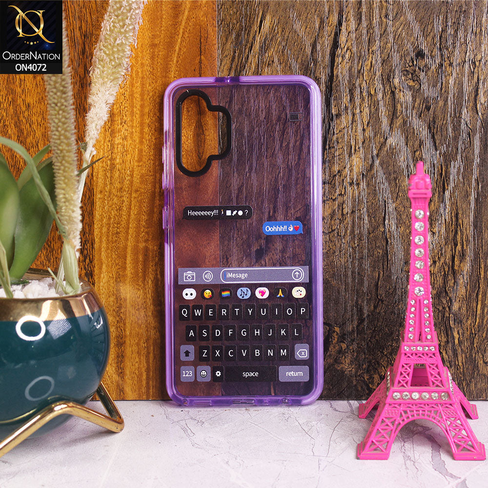 Samsung Galaxy A32 - Purple - New High Quality Text Message Impact Soft TPU Case