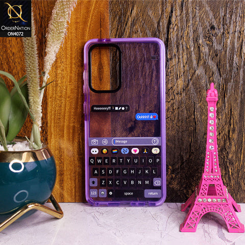 Samsung Galaxy A52 - Purple - New High Quality Text Message Impact Soft TPU Case