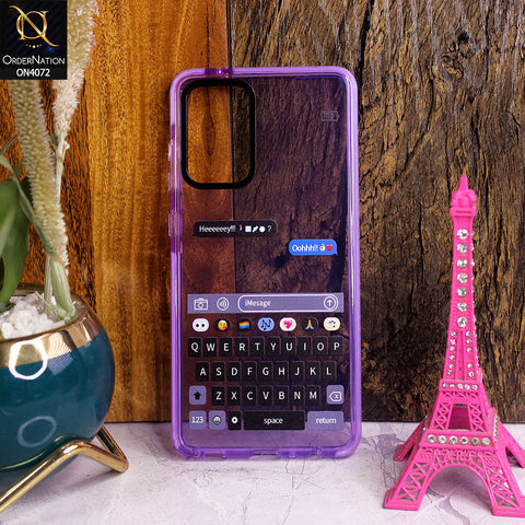 Samsung Galaxy A72 - Purple - New High Quality Text Message Impact Soft TPU Case