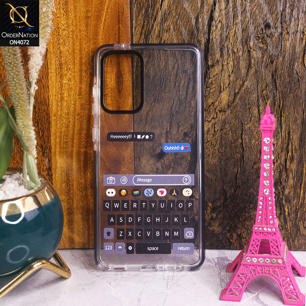 Samsung Galaxy A72 - Transparent - New High Quality Text Message Impact Soft TPU Case