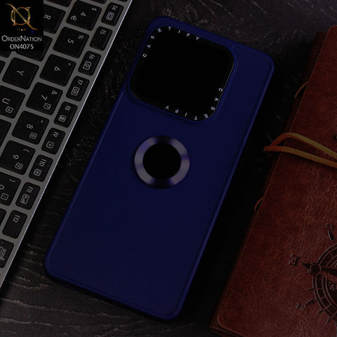 OnePlus 10T Cover - Blue - New Soft Silicon Fashion Case With Fancy Camera Ring & Logo Hole