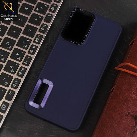 Xiaomi Redmi Note 11S Cover - Blue - New Soft Silicon Fashion Case With Fancy Camera Ring & Logo Hole