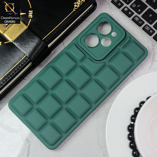 Xiaomi Poco X5 Pro Cover - Green - New Soft Silicon Fashion Case With Fancy Camera Ring & Logo Hole