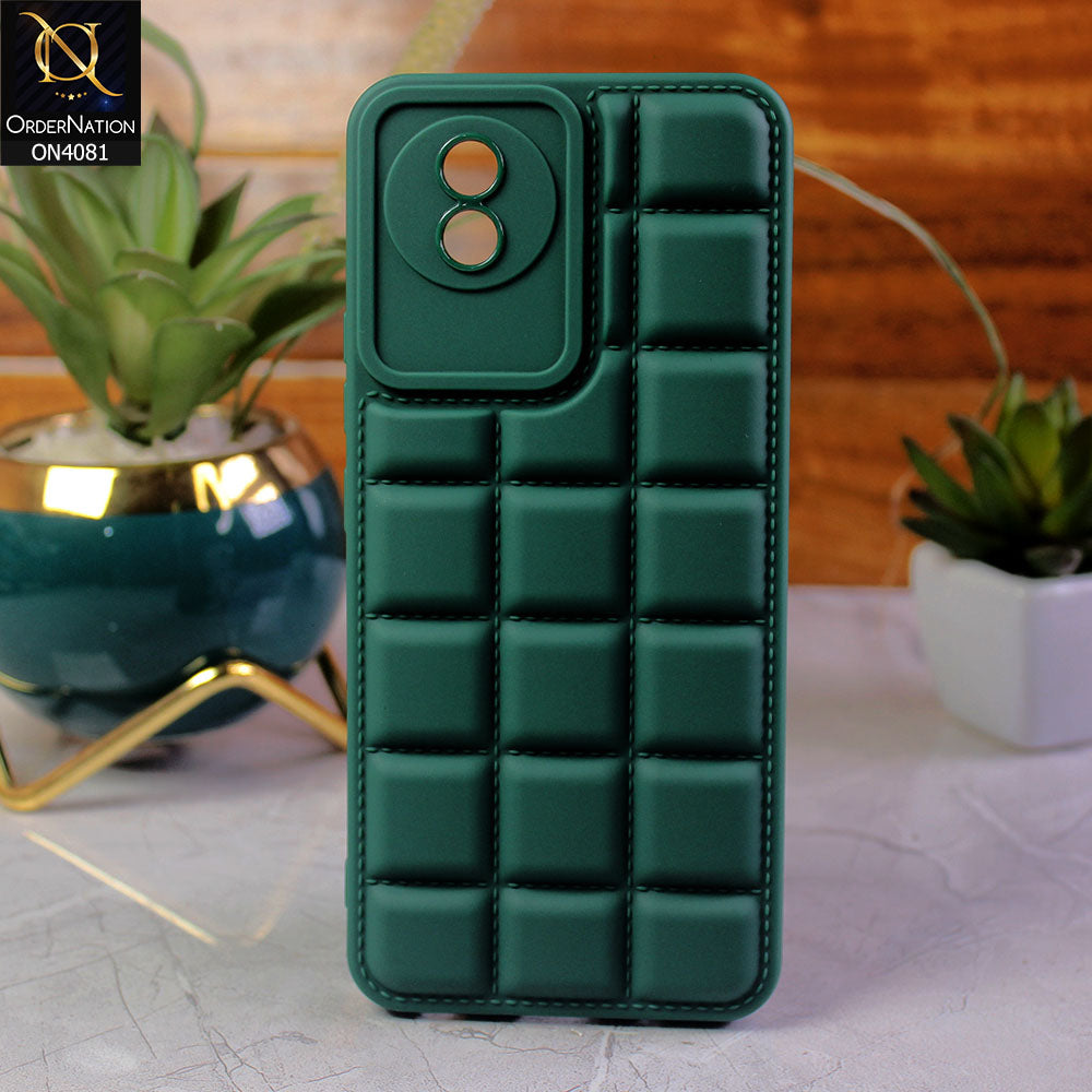 Vivo Y02t Cover - Green - New Soft Silicon Fashion Case With Fancy Camera Ring & Logo Hole