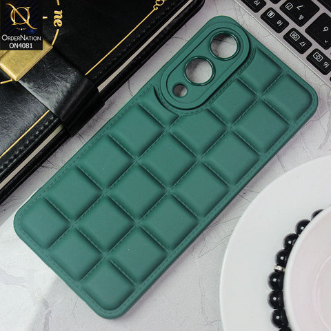 Vivo Y17s Cover - Green - New Soft Silicon Fashion Case With Fancy Camera Ring & Logo Hole
