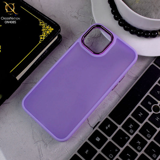 iPhone 11 Pro Cover - Light Purple - Pc + Tpu Anti Scratch Space II Collection With Fancy Camera Ring Soft Case