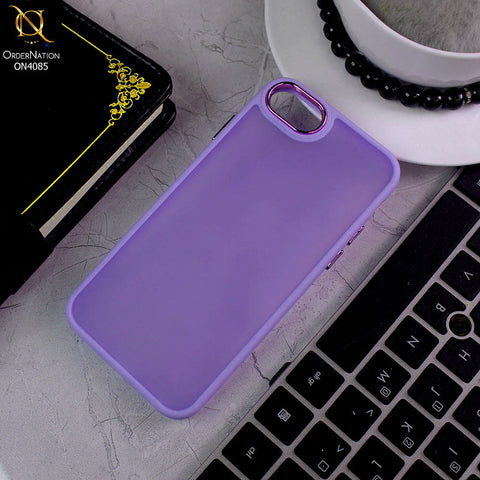 iPhone SE 2020 Cover - Light Purple - Pc + Tpu Anti Scratch Space II Collection With Fancy Camera Ring Soft Case