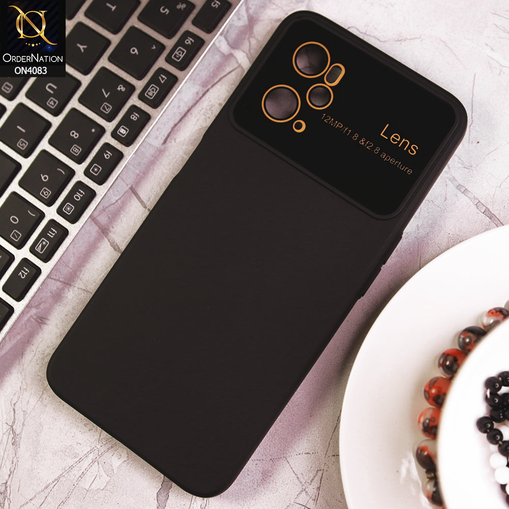 Oppo A36 - Black - Glass Lense Ultra Camera Protection Soft Silicon Case