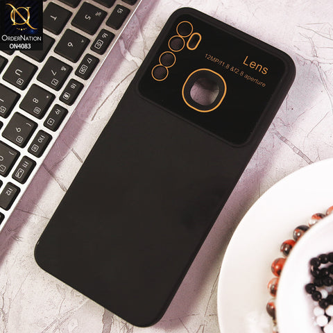 Infinix Hot 9 Pro - Black - Glass Lense Ultra Camera Protection Soft Silicon Case