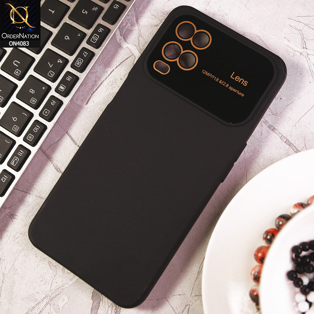 Oppo A54 4G - Black - Glass Lense Ultra Camera Protection Soft Silicon Case