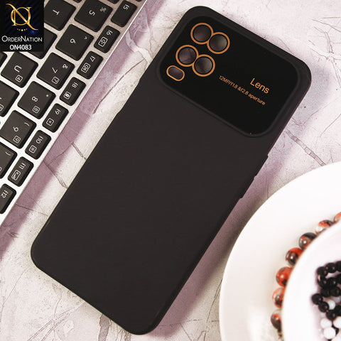 Oppo A54 4G - Black - Glass Lense Ultra Camera Protection Soft Silicon Case