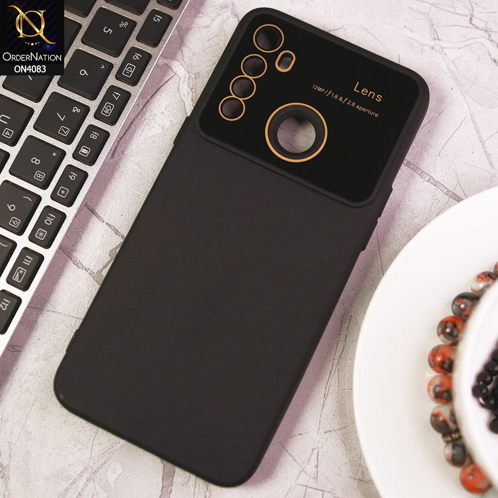 Realme 5s - Black - Glass Lense Ultra Camera Protection Soft Silicon Case