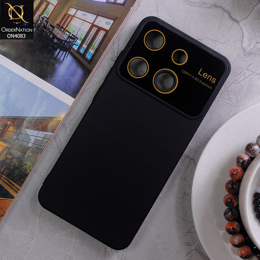 Tecno Spark Go 2023 Cover - Black - Glass Lense Ultra Camera Protection Soft Silicon Case